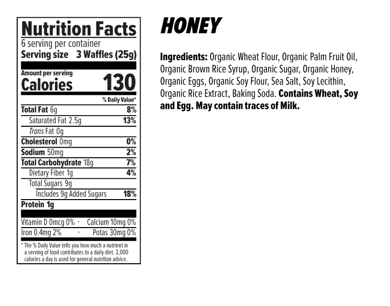 Nutritional information Nutritional information