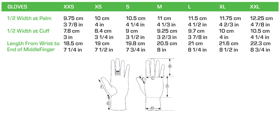 [Brand/Model] sizing chart